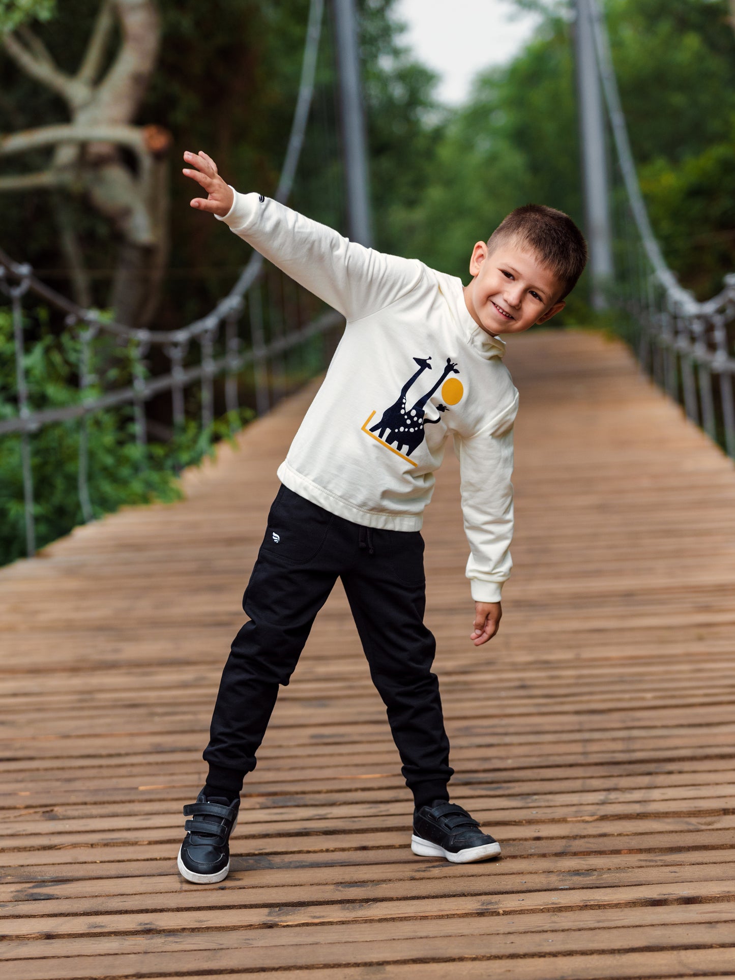 Solid Stitched Pocket Joggers with Drawstring Waistband - Black