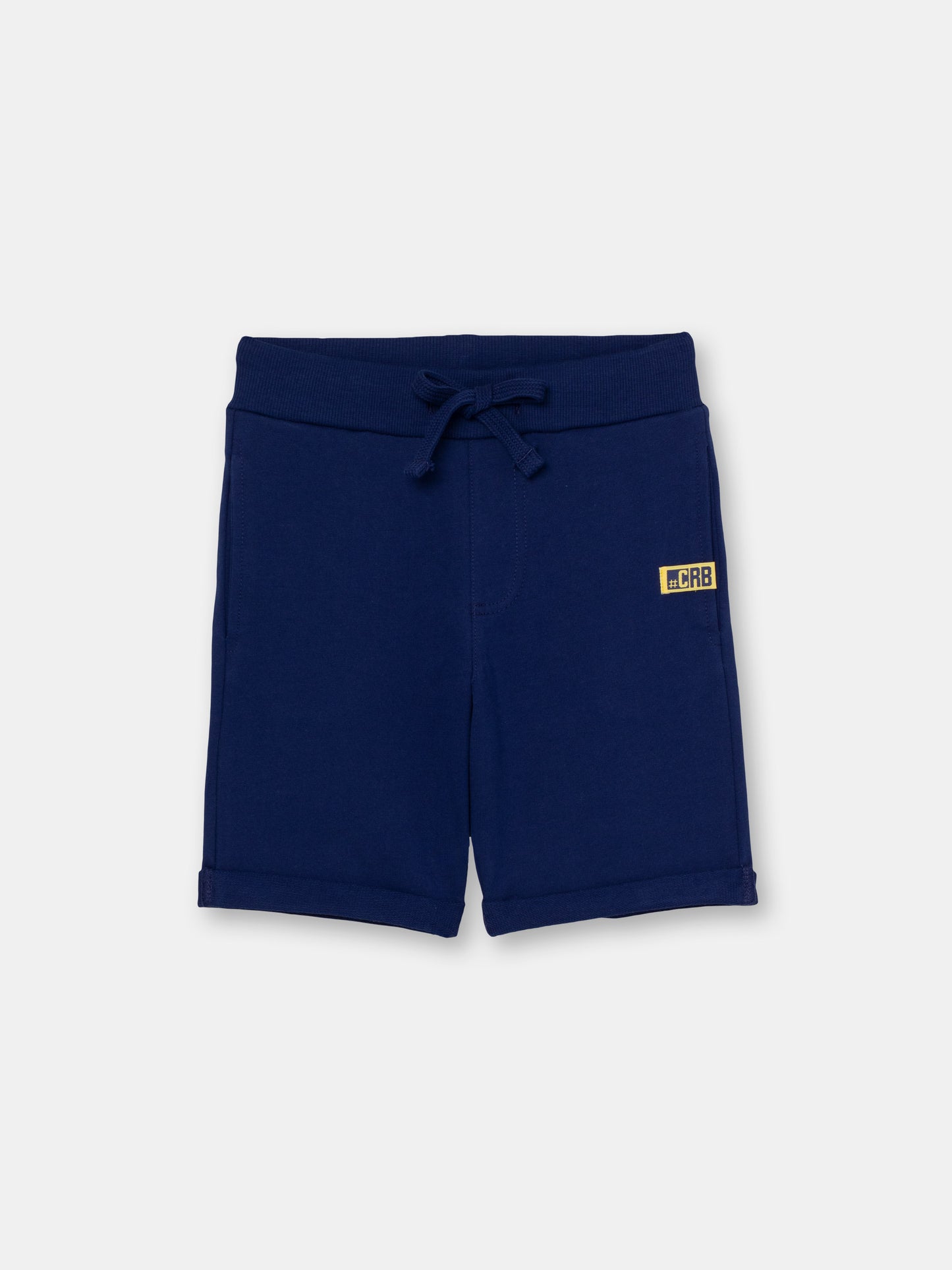 Solid Shorts with CRB Patch - Dark Blue