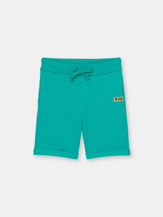 Solid Shorts with CRB Patch - Green