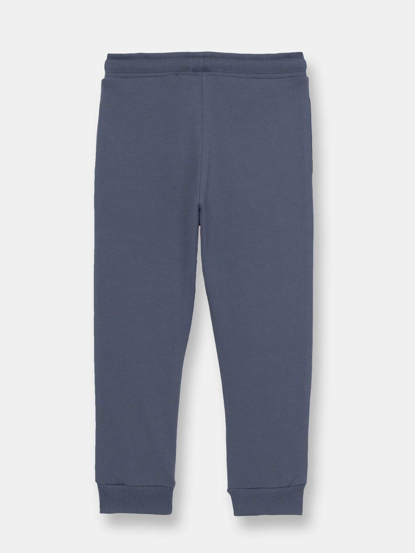 Solid Joggers with Thunderbolt Patch - Grey