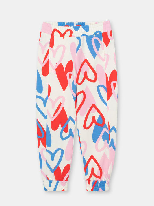Patterned Jogger Sweatpants (in Heart Graffiti) - Multicolor