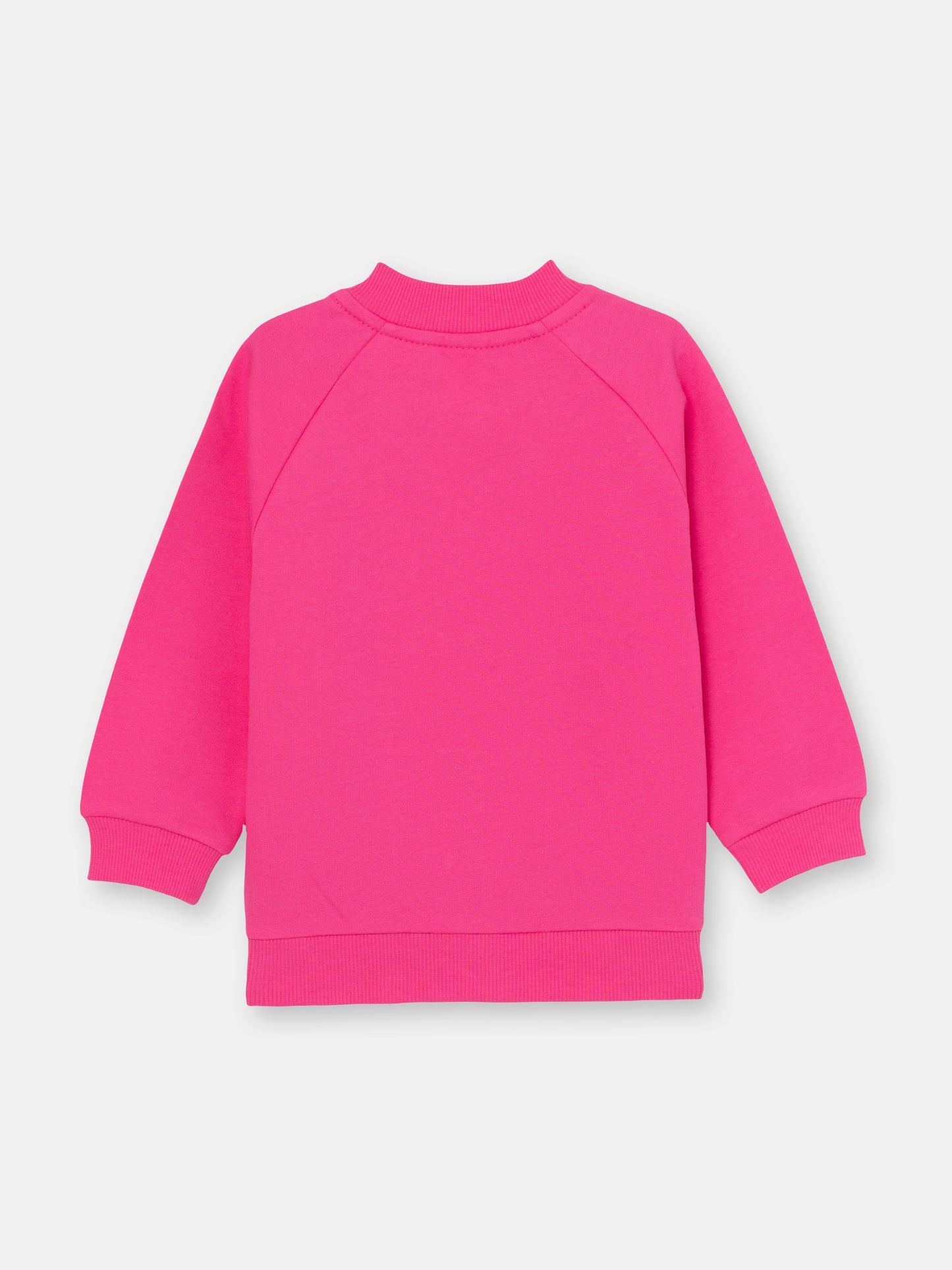 Bomber Jacket with Monster Face Graphic - Raspberry