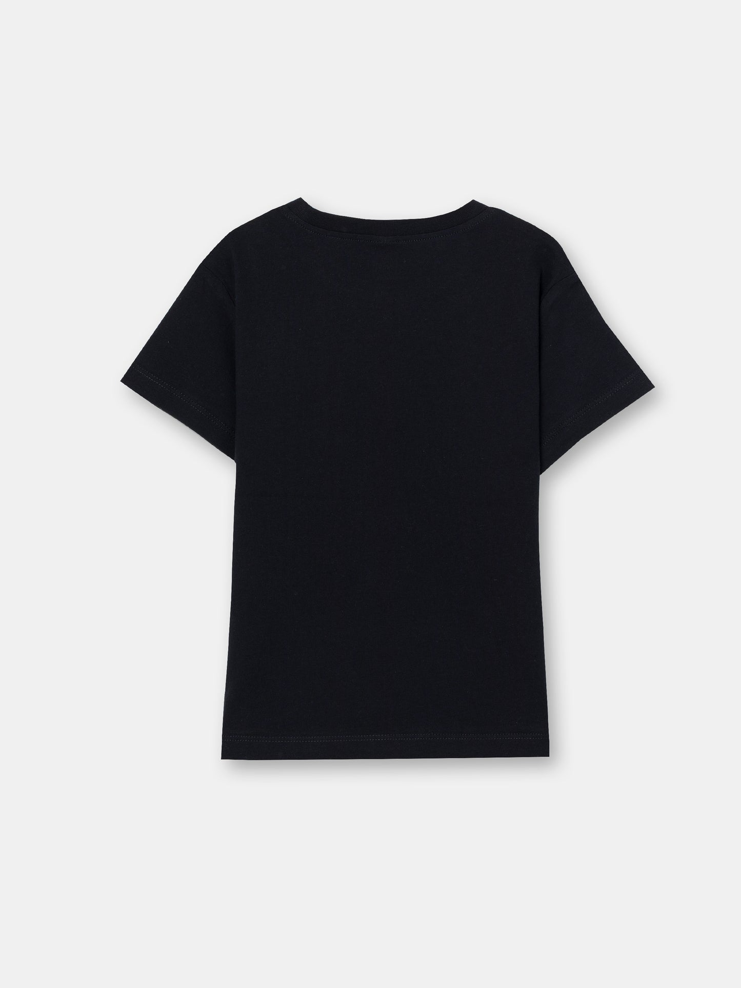 CWKB 62816-22-283 - Cherubino boys black t-shirt with kung fu hero print - back