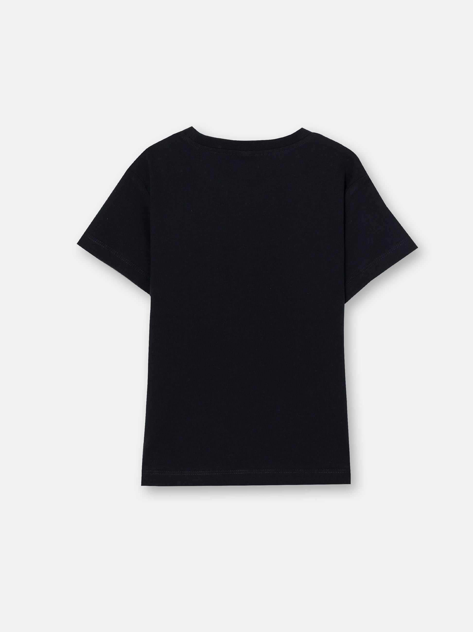 CWKB 62816-22-283 - Cherubino boys black t-shirt with kung fu hero print - back