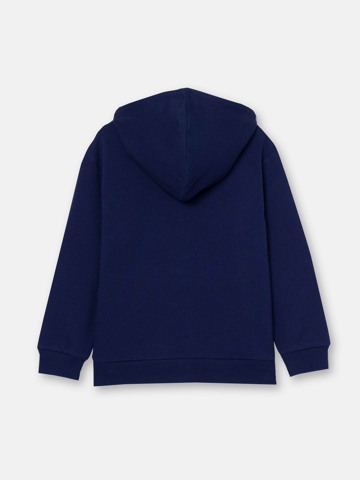 CWKB 62843-41-297 - Cherubino boys dark blue hoodie with smile print - back