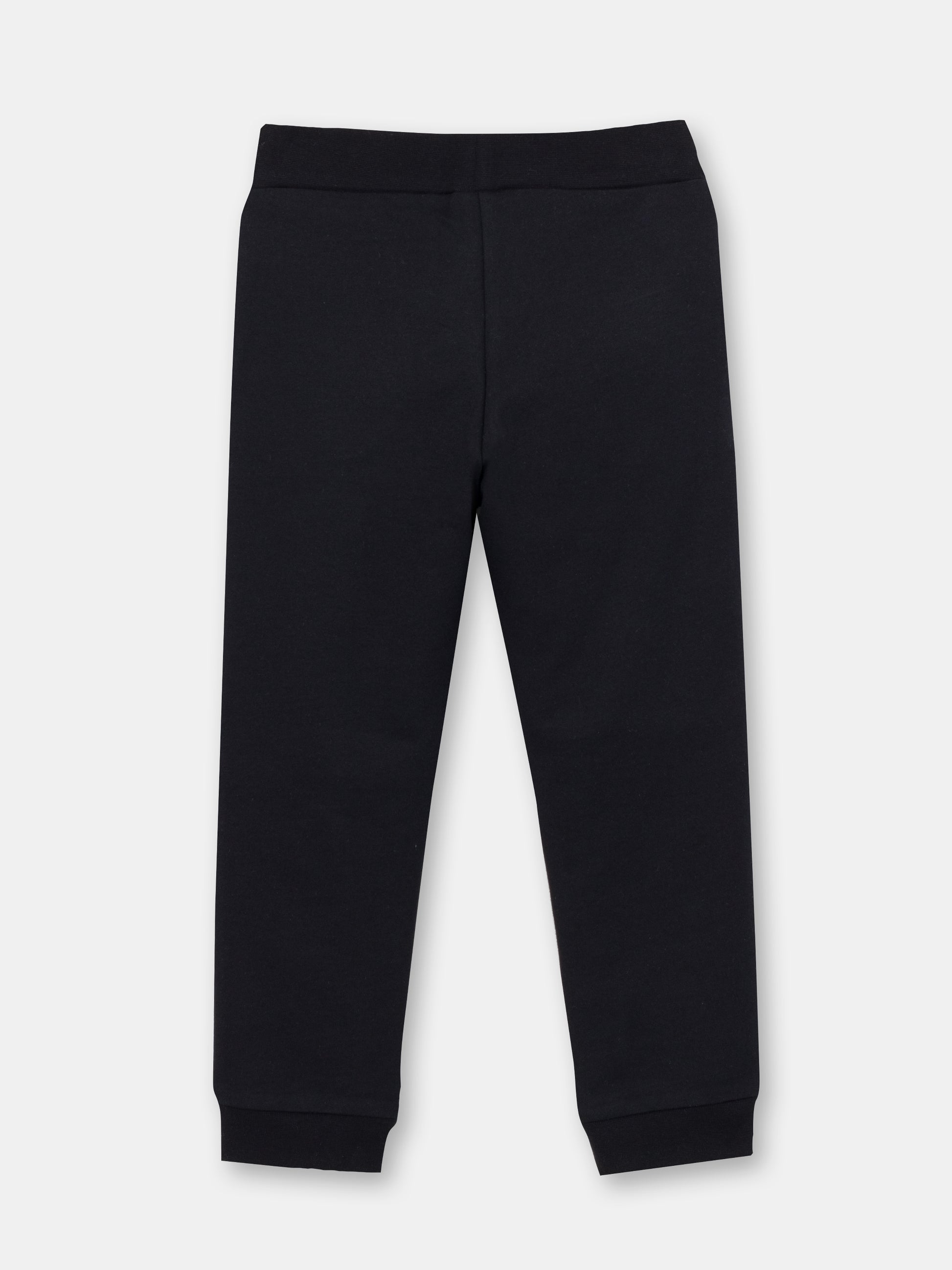CWKB 70076-22-283 - Cherubino boys black pants with kung fu eyes print - back