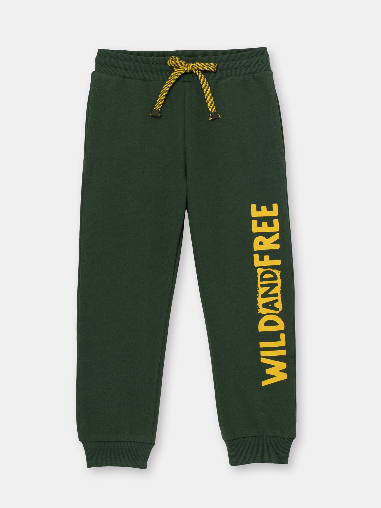 Boys Khaki Pants Wild and Free Print