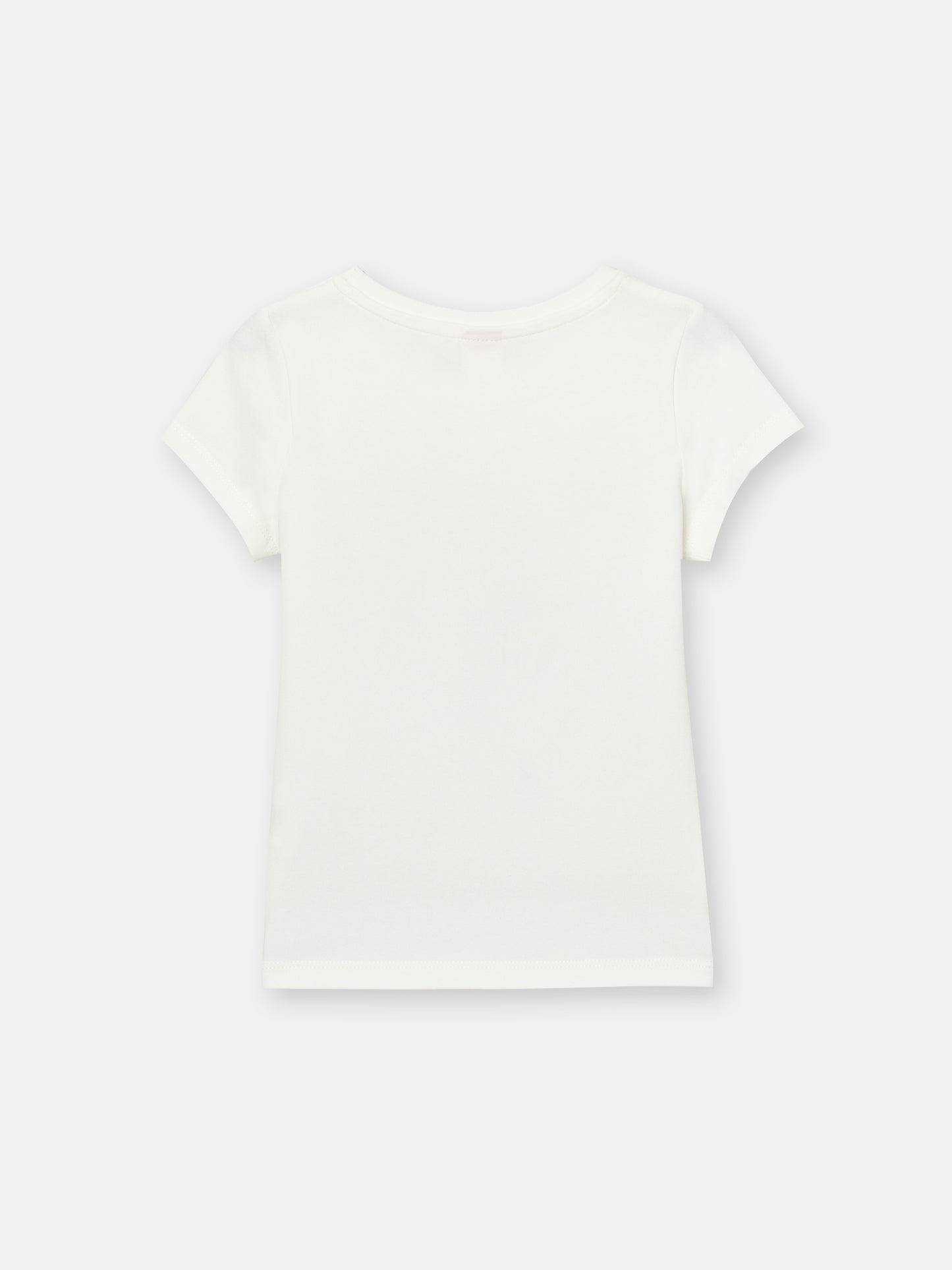 CWKG 62806-21-282 - Cherubino girls white t-shirt with balloon puppy print - back