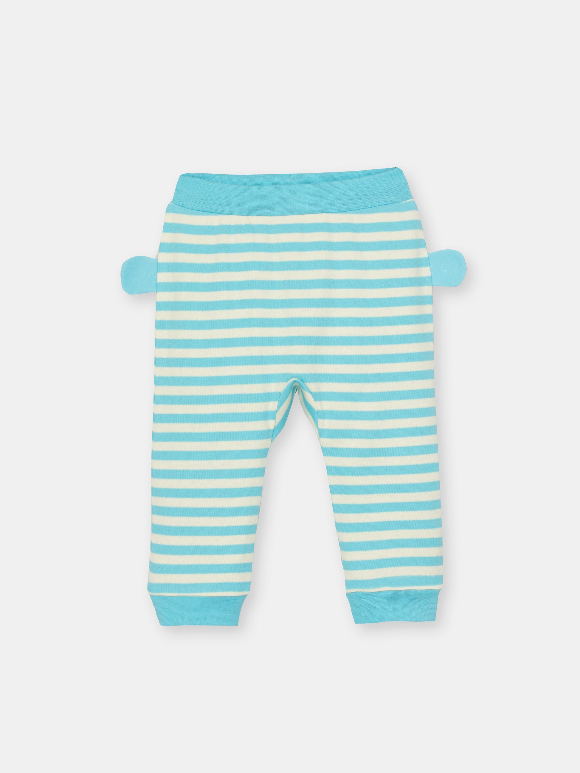CWNB 70081-43-285 - Cherubino newborn baby boys atlantis pants with bear face print - front